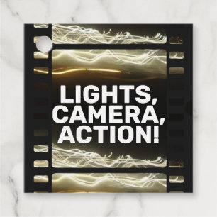 LICHTEN, CAMERA, ACTIE! BEDANKJES LABELS