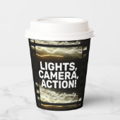 LICHTEN, CAMERA, ACTIE! PAPIEREN BEKERS (Voorkant)