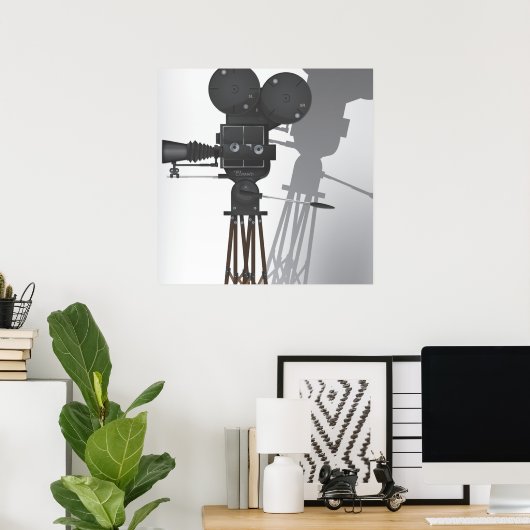 Lichten! Camera! Actie! Poster (Thuiskantoor)