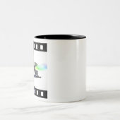 Lichten camera actie! tweekleurige koffiemok (Center)