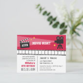 Lichten camera actieffilm vanavond Birthday Party Kaart (Staand voorkant)