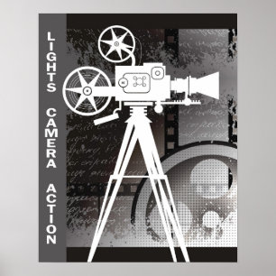 Lichten, camera, Action 16x20-Poster Poster