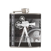 Lichten, camera, Action Flask, Movie Theme Heupfles (Voorkant)