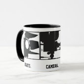 Lichten.Camera.Action. Mok Movie Maker (Voorkant links)