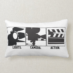 Lichten.Camera.Action. Movie Maker Pillow Kussen