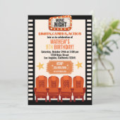 Lichten camera Action Movie Night Birthday Kaart (Staand voorkant)
