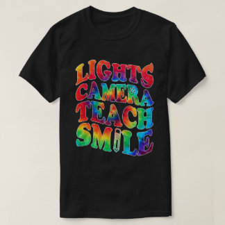 Lichten Camera Leer Lachen Leraar T-shirt ltsp
