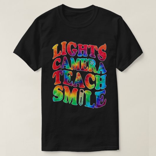 Lichten Camera Leer Lachen Leraar T-shirt ltsp (Design voorkant)