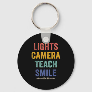 Lichten Camera Les Smile Grappige Quote Leraar Sleutelhanger