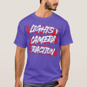 Lichten camera tractie straat drag racing t t-shirt (Voorkant)