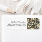 Lichten en bloemen Leuke bruiloft adresetiketten Etiket (Insitu)