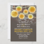 Lichten en lantaarns elegante bruiloft uitnodiging (Voorkant)
