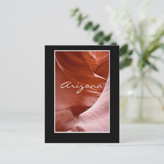 Lichten en lijnen in het canyon, Arizona Briefkaart (Staand voorkant)