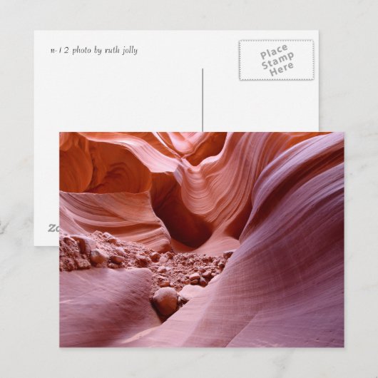 Lichten en rotsen in de canyon briefkaart (Voorkant / Achterkant)