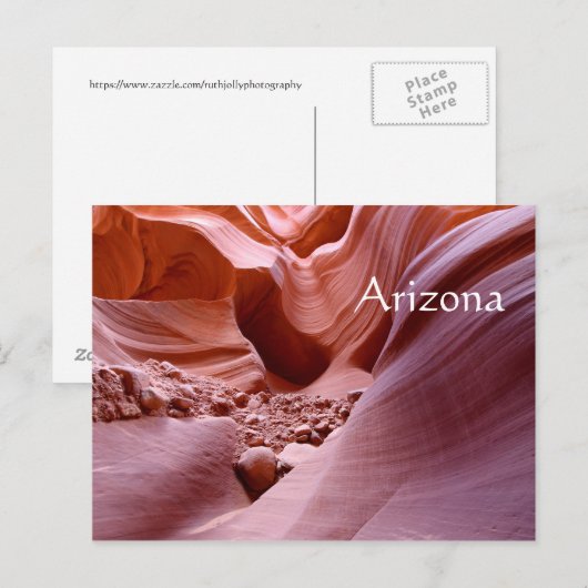 Lichten en rotsen in het canyon, Arizona Briefkaart (Voorkant / Achterkant)