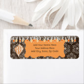 Lichten en Snowflakes Holiday-Adresetiketten Etiket (Insitu)