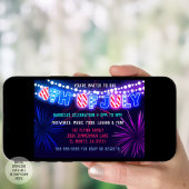 Lichten en vuurwerk 4de van de Partij van de Juli  Kaart