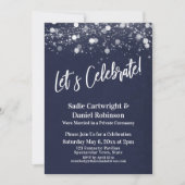 Lichten Getextileerd Laten we feesten Marine recep Kaart (Voorkant)