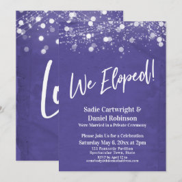 Lichten Getextileerd We zijn Gevlucht Paarse Ontva Kaart