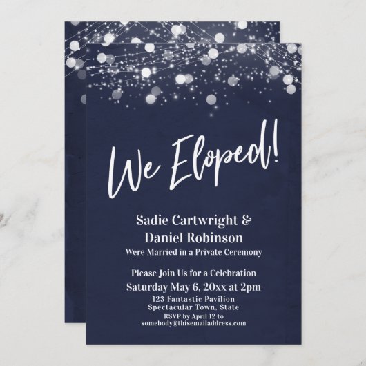 Lichten Getextileerd Wij zijn Gevlucht Marine Ontv Kaart (Voorkant / Achterkant)