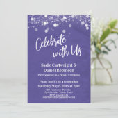 Lichten getextureerd gedenkel met Paarse ontvang d Kaart (Staand voorkant)