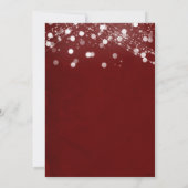 Lichten Getextureerd Laten we Burgundy Ontvangst V Kaart (Achterkant)