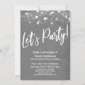 Lichten Getextureerd Laten we feesten Alleen bij o Kaart (Voorkant)