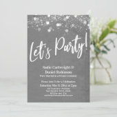 Lichten Getextureerd Laten we feesten Alleen in de Kaart (Staand voorkant)