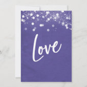 Lichten Getextureerd Net Getrouwd Paars Alleen Ont Kaart (Achterkant)