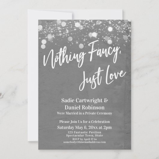 Lichten Getextureerd Niets Bijzonders Gewoon Liefd Kaart (Voorkant)