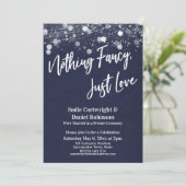 Lichten getextureerd niets Fancy Liefde Navy Kaart (Staand voorkant)