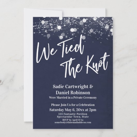 Lichten getextureerd We hielden de 'Knot Navy Rece Kaart (Voorkant)