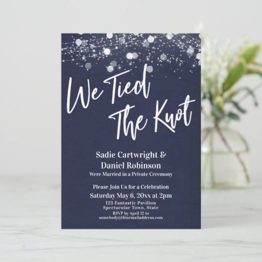 Lichten getextureerd We hielden de 'Knot Navy Rece Kaart (Staand voorkant)