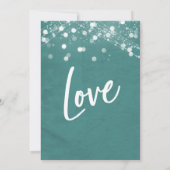 Lichten Getextureerd We Zijn Getrouwd Theelichtje  Kaart (Achterkant)