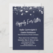 Lichten Getextuurd Ontvangst Blauw Na Een Gelukkig Kaart (Voorkant)