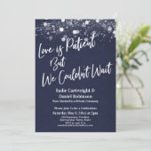 Lichten Getextuurde Liefde is Geduldig Marine Ontv Kaart (Staand voorkant)