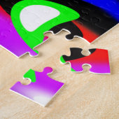 Lichten in bewegingskunst legpuzzel (Zijkant)