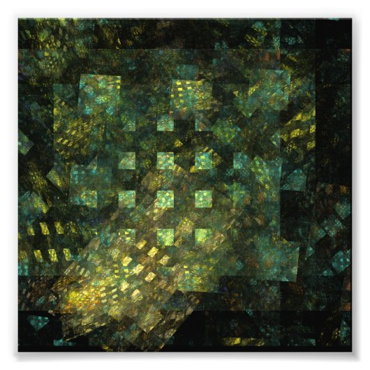 Lichten in de Abstracte foto van de stad Afdruk (Voorkant)