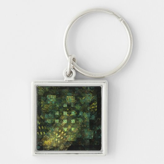 Lichten in de Abstracte kunstkleintjes van de stad Sleutelhanger (Voorkant)