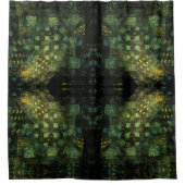 Lichten in de Abstracte kunstwerken van de stad Douchegordijn (Voorkant)