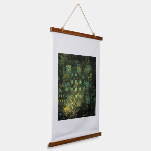 Lichten in de Abstracte kunstwerken van de stad Hangend Wandkleed (Gebogen)