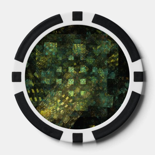 Lichten in de Abstracte kunstwerken van de stad Poker Chips (Voorkant)