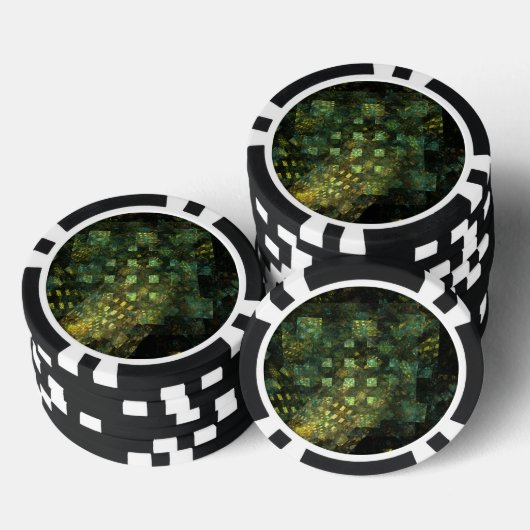 Lichten in de Abstracte kunstwerken van de stad Poker Chips (Opstapeling)