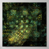 Lichten in de Abstracte kunstwerken van de stad Poster (Voorkant)