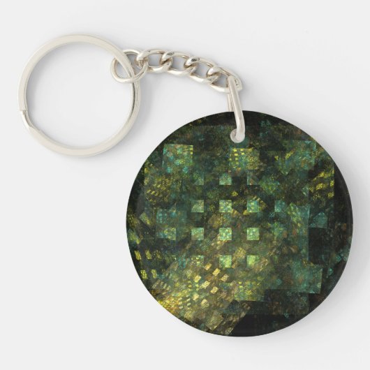 Lichten in de Abstracte kunstwerken van de stad Sleutelhanger (Voorkant)