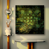 Lichten in de Abstracte Wrapped Canvas Print van d