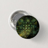 Lichten in de City Abstract Art Button (rond) (Voorkant /achterkant)