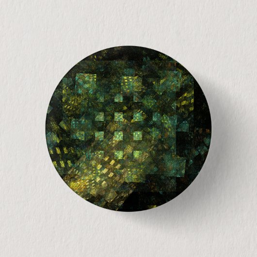 Lichten in de City Abstract Art Button (rond) (Voorkant)
