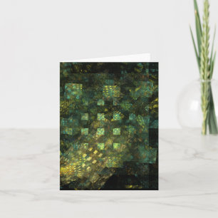 Lichten in de City Abstract Art Note Card Kaart