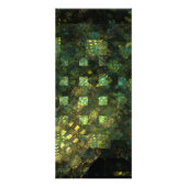 Lichten in de City Abstract Art-rackkaart Reclamekaart (Achterkant)